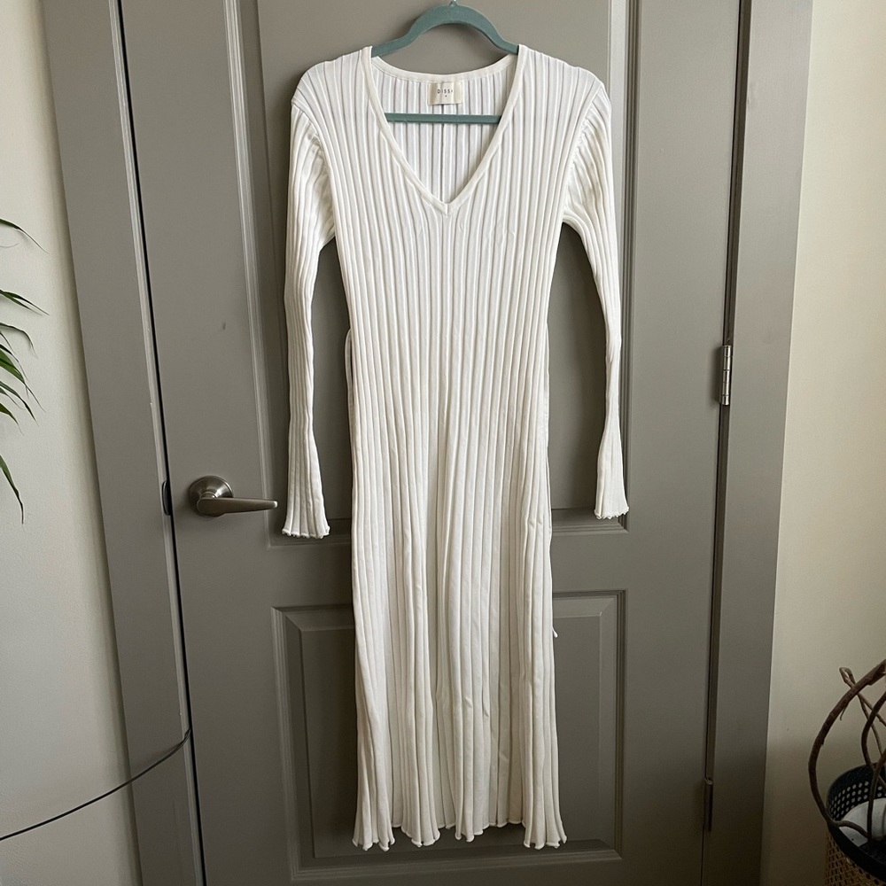 DISSH Reign White Maxi Dress EEUC
